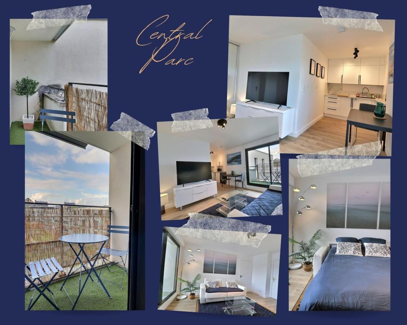 Central Park - Studio Calme - Balcon - Mon Groom Troyes Bagian luar foto